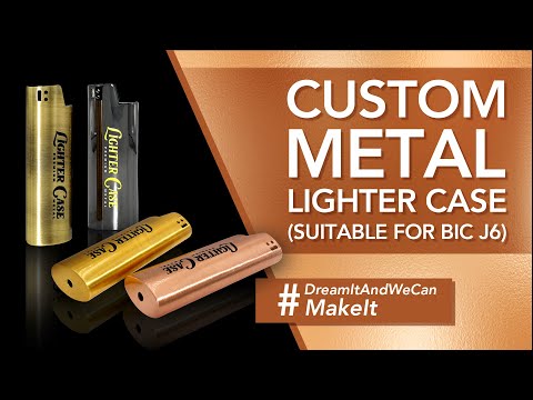 Custom Metal Lighter Case for BIC J6