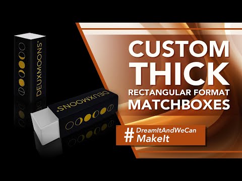 Custom Thick Rectangular Format Matchboxes