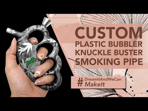 Custom Plastic Bubbler Knuckle BUSTER 👊 Smoking Pipe