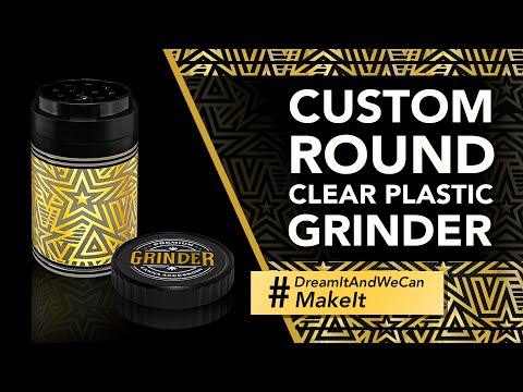 Custom Round Clear Plastic Grinder (62MM*114MM)