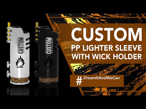 Custom PP Lighter Sleeve With Wick Holder