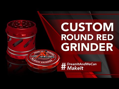 Custom Round Red Grinder (63MM*70MM)