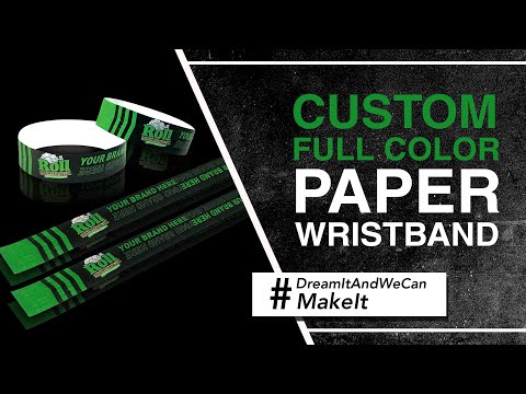 Custom Full Color Paper Wristband