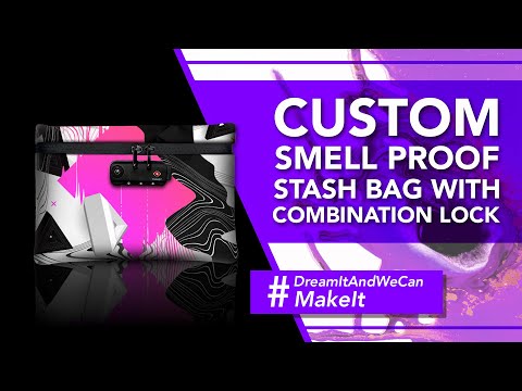 Custom Smell Proof Stash Bag with Combination Lock