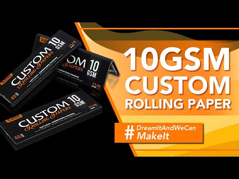 10GSM (ULTRA THIN) like R*W BLACK Custom Rolling Paper