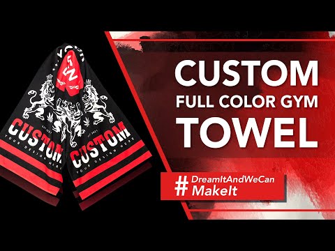 Custom Full Color Gym Towel