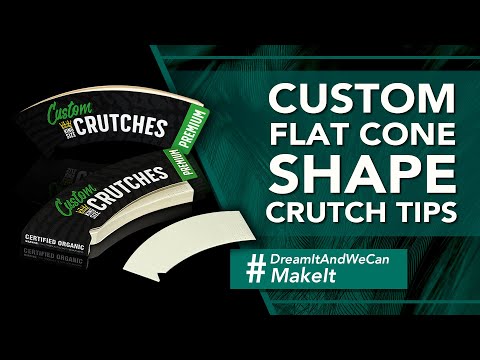 Custom Flat Cone Shape Crutch Tips