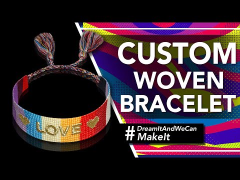 Custom woven bracelets deals