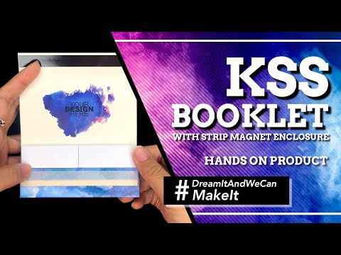 Custom Printed Booklets with Tips in Magnetic Strip Enclosure