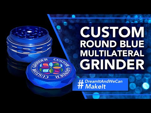 Custom Round Blue Multilateral Grinder (63MM*36MM)