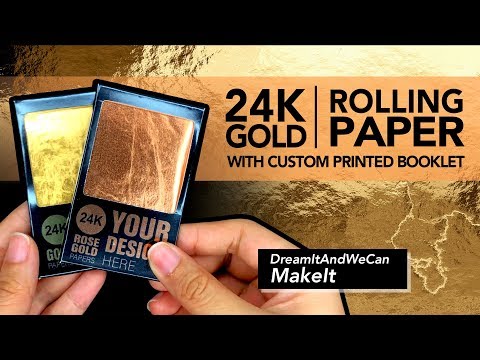 24K Gold Rolling Paper 2PK