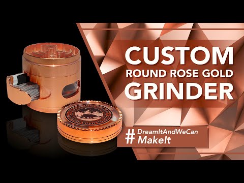 Custom Round Rose Gold Grinder (63MM*65MM)