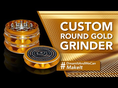 Custom Round Gold Grinder (62MM*44MM)