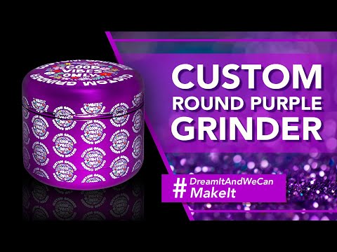 Custom Round Purple Grinder (55MM*49MM)