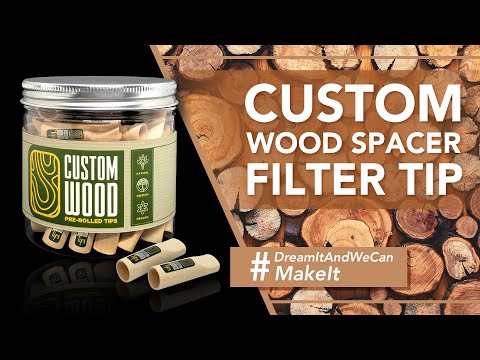 Custom Wood Spacer Filter Tip