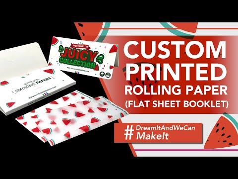 Custom Printed Rolling Paper (Flat Sheet Booklet)