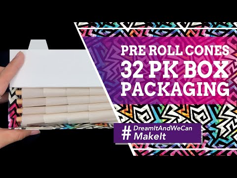 Custom Pre Rolled Cones in Flip Top Box Format (32CT)