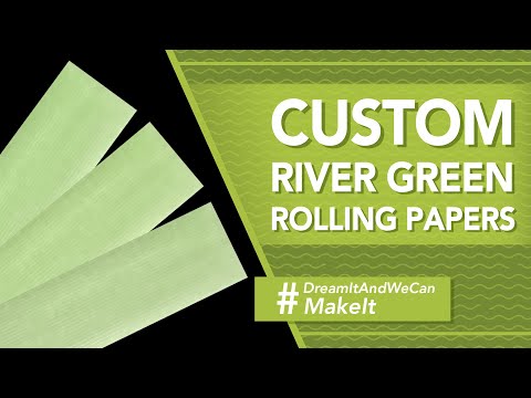 Custom River Green Rolling Paper 💚